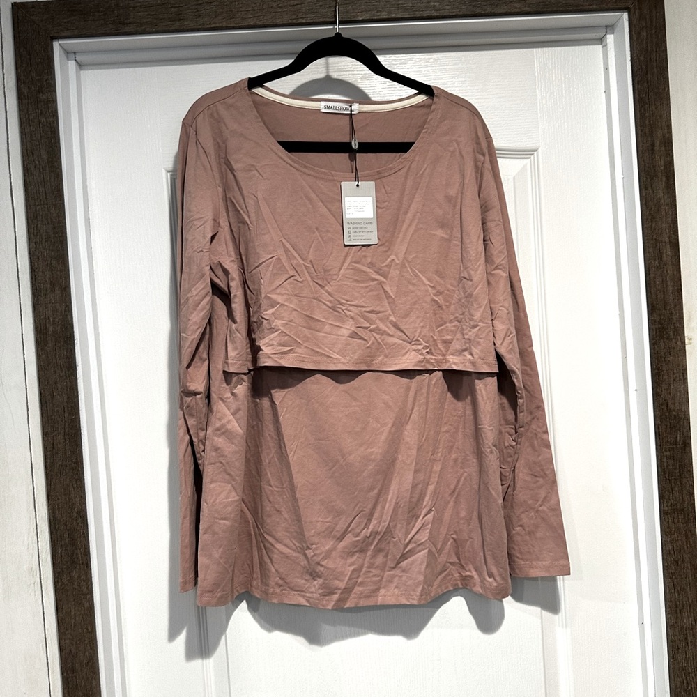 Set of 3 XXL nursing long sleeve shirts. New with tags.